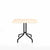 Emeco 1 Inch Cafe Table - Square Top Coffee table Emeco Table Top 36" Black Powder Coated Aluminum Accoya Wood