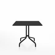 Emeco 1 Inch Cafe Table - Square Top Coffee table Emeco Table Top 36" Black Powder Coated Aluminum Black HPL