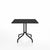 Emeco 1 Inch Cafe Table - Square Top Coffee table Emeco Table Top 36" Black Powder Coated Aluminum Black HPL