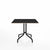 Emeco 1 Inch Cafe Table - Square Top Coffee table Emeco Table Top 36" Black Powder Coated Aluminum Black Laminate Plywood