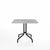 Emeco 1 Inch Cafe Table - Square Top Coffee table Emeco Table Top 36" Black Powder Coated Aluminum Brushed Aluminum