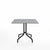 Emeco 1 Inch Cafe Table - Square Top Coffee table Emeco Table Top 36" Black Powder Coated Aluminum Gray HPL