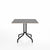 Emeco 1 Inch Cafe Table - Square Top Coffee table Emeco Table Top 36" Black Powder Coated Aluminum Gray Laminate Plywood