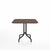 Emeco 1 Inch Cafe Table - Square Top Coffee table Emeco Table Top 36" Black Powder Coated Aluminum Walnut Wood