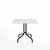 Emeco 1 Inch Cafe Table - Square Top Coffee table Emeco Table Top 36" Black Powder Coated Aluminum White HPL