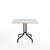 Emeco 1 Inch Cafe Table - Square Top Coffee table Emeco Table Top 36" Black Powder Coated Aluminum White Laminate Plywood