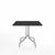 Emeco 1 Inch Cafe Table - Square Top Coffee table Emeco Table Top 36" Brushed Aluminum Black HPL