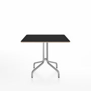 Emeco 1 Inch Cafe Table - Square Top Coffee table Emeco Table Top 36" Brushed Aluminum Black Laminate Plywood