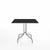 Emeco 1 Inch Cafe Table - Square Top Coffee table Emeco Table Top 36" Brushed Aluminum Black Laminate Plywood