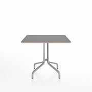 Emeco 1 Inch Cafe Table - Square Top Coffee table Emeco Table Top 36" Brushed Aluminum Gray Laminate Plywood