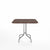 Emeco 1 Inch Cafe Table - Square Top Coffee table Emeco Table Top 36" Brushed Aluminum Walnut Wood