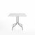 Emeco 1 Inch Cafe Table - Square Top Coffee table Emeco Table Top 36" Brushed Aluminum White HPL