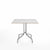 Emeco 1 Inch Cafe Table - Square Top Coffee table Emeco Table Top 36" Brushed Aluminum White Laminate Plywood