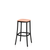 Emeco 1 Inch Upholstered Stool Stools Emeco Bar Height Dark Powder Coated Aluminum Maharam Mode Blush 021