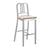 Emeco 1104 Navy Bar Stool With Wood Seat bar seating Emeco Hand-Brushed Ash No Arms