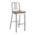 Emeco 1104 Navy Bar Stool With Wood Seat bar seating Emeco Hand-Brushed Cherry No Arms