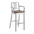 Emeco 1104 Navy Bar Stool With Wood Seat bar seating Emeco Hand-Brushed Walnut With Arms