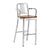 Emeco 1104 Navy Bar Stool With Wood Seat bar seating Emeco Hand-Polished White Oak With Arms