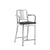 Emeco 1104 Navy Counter Stool With Wood Seat Side/Dining Emeco Hand-Polished Black Stained Oak With Arms