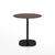 Emeco 2 Inch Flat Base Cafe Table - Round Top Coffee table Emeco Table Top 30" / 76 cm Black Powder Coated Walnut Wood