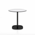 Emeco 2 Inch Flat Base Cafe Table - Round Top Coffee table Emeco Table Top 30" / 76 cm Black Powder Coated White HPL