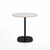 Emeco 2 Inch Flat Base Cafe Table - Round Top Coffee table Emeco Table Top 30" / 76 cm Black Powder Coated White Laminate Plywood