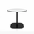 Emeco 2 Inch Flat Base Cafe Table - Round Top Coffee table Emeco Table Top 36" / 91 cm Black Powder Coated White HPL