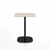 Emeco 2 Inch Flat Base Cafe Table - Square Top Coffee table Emeco Table Top 24" Black Powder Coated Aluminum Ash Wood