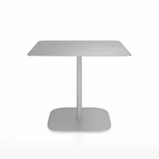 Emeco 2 Inch Flat Base Cafe Table - Square Top Coffee table Emeco Table Top 36" Hand Brushed Aluminum Hand Brushed Aluminum