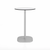 Emeco 2 Inch Flat Base Counter Height Table - Round Top Coffee table Emeco Table Top 24" Hand Brushed White HPL