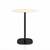 Emeco 2 Inch Flat Base Counter Height Table - Round Top Coffee table Emeco Table Top 30" Black Powder Coated Accoya Wood