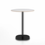 Emeco 2 Inch Flat Base Counter Height Table - Round Top Coffee table Emeco Table Top 30" Black Powder Coated White Laminate Plywood