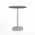 Emeco 2 Inch Flat Base Counter Height Table - Round Top Coffee table Emeco Table Top 30" Hand Brushed Walnut Wood