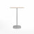 Emeco 2 Inch Flat Base Bar Height Table - Square Top Coffee table Emeco Table Top 30" Brushed Aluminum Ash Wood