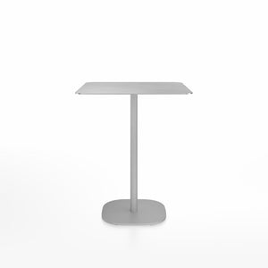 Emeco 2 Inch Flat Base Counter Height Table - Square Top Coffee table Emeco Table Top 30" Brushed Aluminum Brushed Aluminum