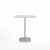 Emeco 2 Inch Flat Base Counter Height Table - Square Top Coffee table Emeco Table Top 30" Brushed Aluminum White Laminate Plywood