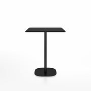 Emeco 2 Inch Flat Base Counter Height Table - Square Top Coffee table Emeco Table Top 30" Black Powder Coated Aluminum Black HPL