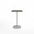 Emeco 2 Inch Flat Base Counter Height Table - Square Top Coffee table Emeco Table Top 24" Brushed Aluminum Walnut Wood