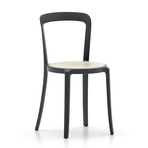 Emeco On &amp; On Chair - Plywood Seat Chairs Emeco Black Ash Plywood 