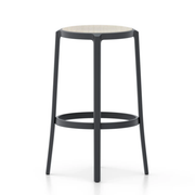 Emeco On & On Stool - Plywood Seat Stools Emeco Bar Height 29.5" Black Oak Plywood