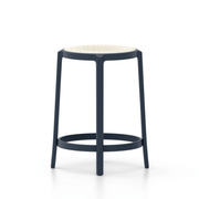 Emeco On & On Stool - Plywood Seat Stools Emeco Counter Height 24.75" Dark Blue Ash Plywood