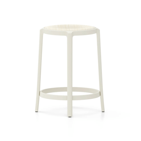 Emeco On & On Stool - Plywood Seat Stools Emeco Counter Height 24.75" White Ash Plywood