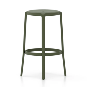 Emeco On & On Stool - Recycled Plastic Seat Stools Emeco Bar Height 29.5" Green 