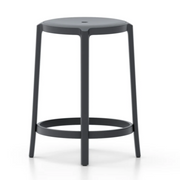 Emeco On & On Stool - Recycled Plastic Seat Stools Emeco Counter Height 24.75" Black 