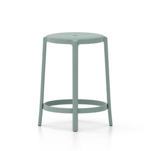Emeco On & On Stool - Recycled Plastic Seat Stools Emeco Counter Height 24.75" Light Blue 