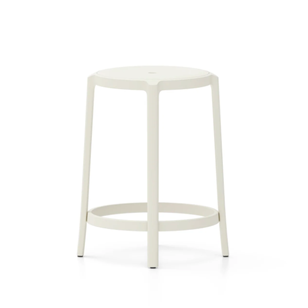 Emeco On & On Stool - Recycled Plastic Seat Stools Emeco Counter Height 24.75" White 