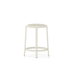 Emeco On & On Stool - Upholstered Stools Emeco Counter Height 24.75" Fabric White 