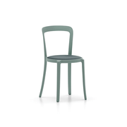 Emeco On & On Chair - Upholstered Chairs Emeco Leather Light Blue 
