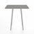 Emeco Parrish Cafe Table - Square Top Dining Tables Emeco Table Top 30" Clear Anodized Aluminum Gray Laminate Plywood