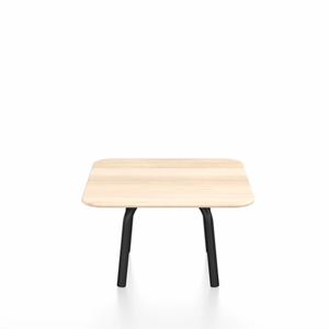Emeco Parrish Low Table - Square Top Coffee Tables Emeco Table Top 24" Black Powder Coated Aluminum Accoya Wood